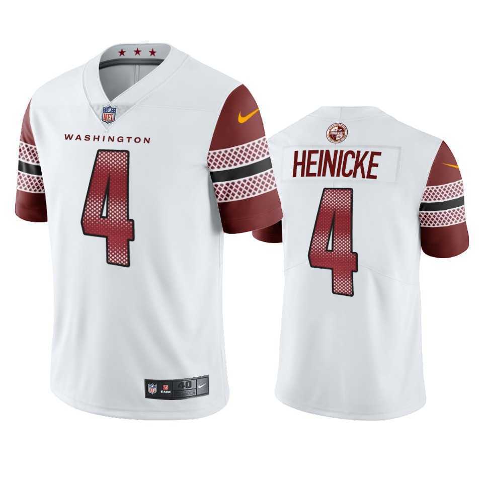 Men & Women & Youth Washington Commanders 4 Taylor Heinicke White Vapor Limited Jersey